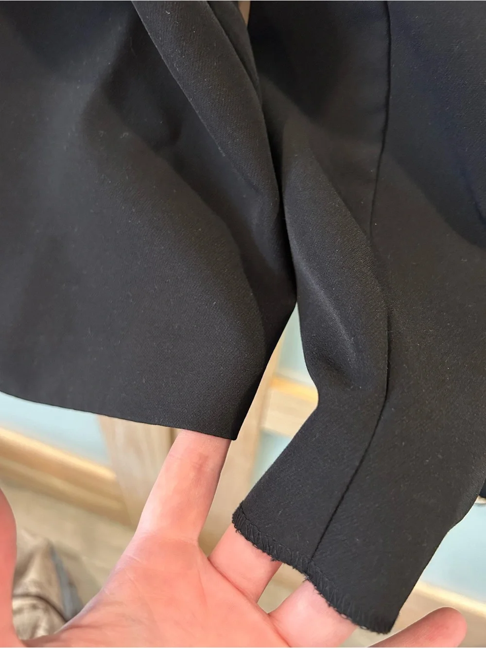Black high-waisted dress pants, target